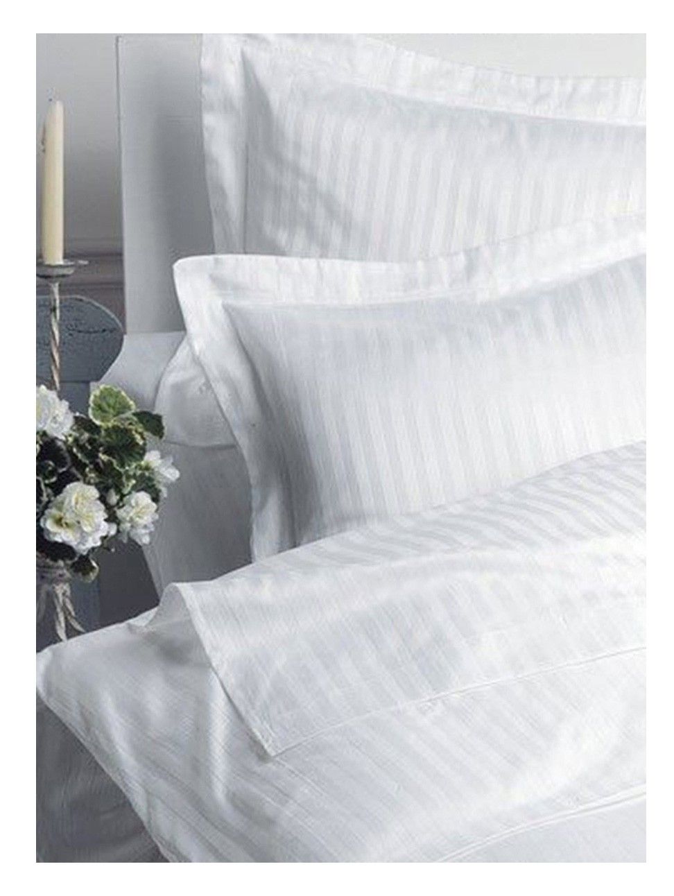 Отельное постельное белье Евро комплект Hotel Stripe 1*1