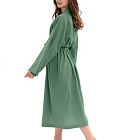 картинка Халат женский из хлопка Green melange магазин Одежда+ являющийся официальным дистрибьютором в России 