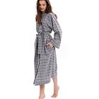 картинка Халат женский из хлопка Grey Cell магазин Одежда+ являющийся официальным дистрибьютором в России 