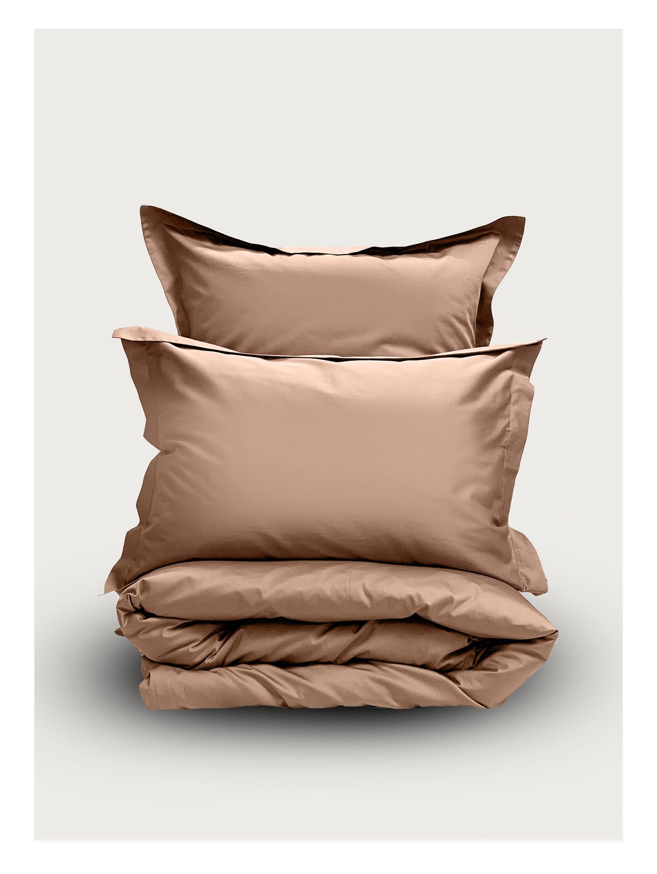 Семейный комплект Minimalism Satin Caramel