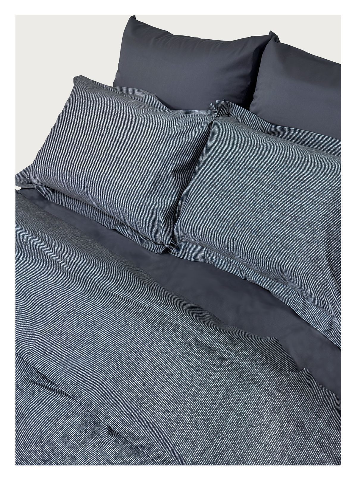Евро комплект Minimalism Satin Grey Stripe