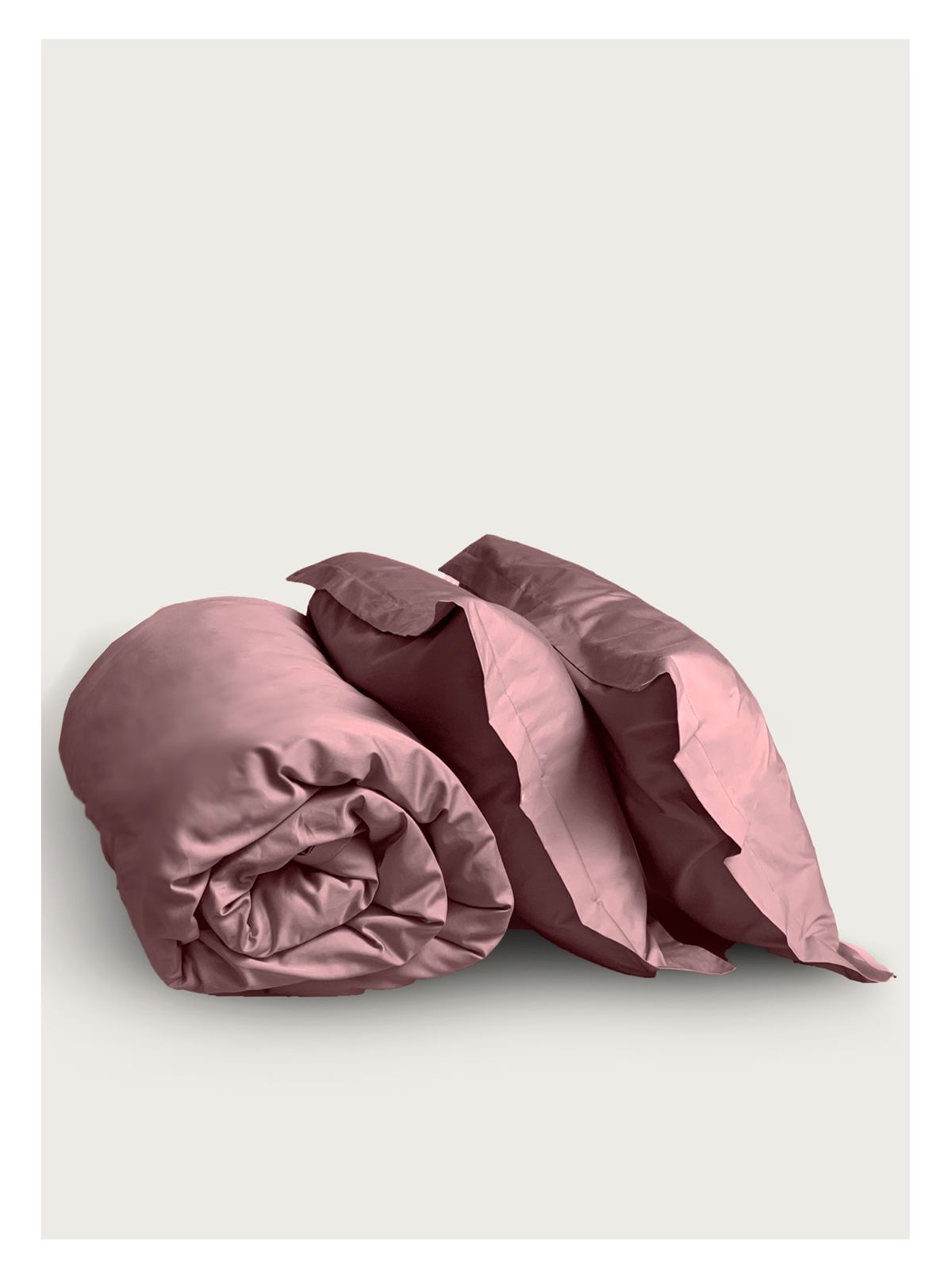 Евро комплект Minimalism Satin Dark Rose