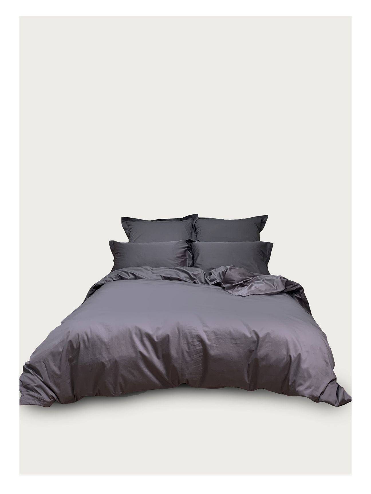 Семейный комплект Minimalism Satin Dark grey