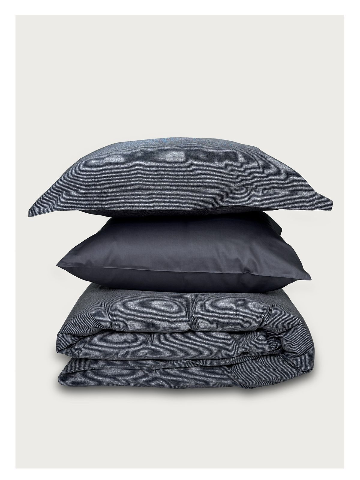 Евро комплект Minimalism Satin Grey Stripe