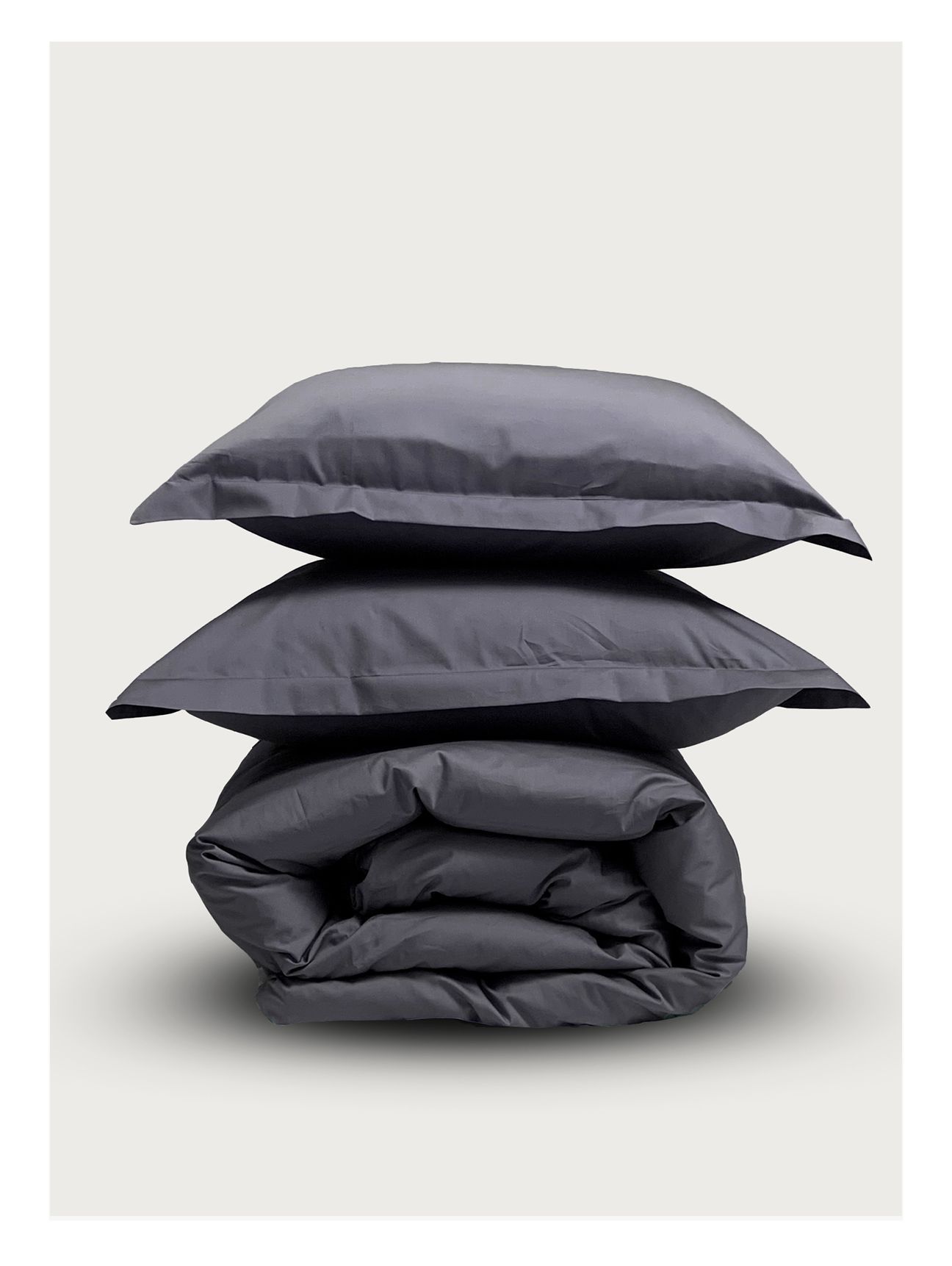 Семейный комплект Minimalism Satin Dark grey