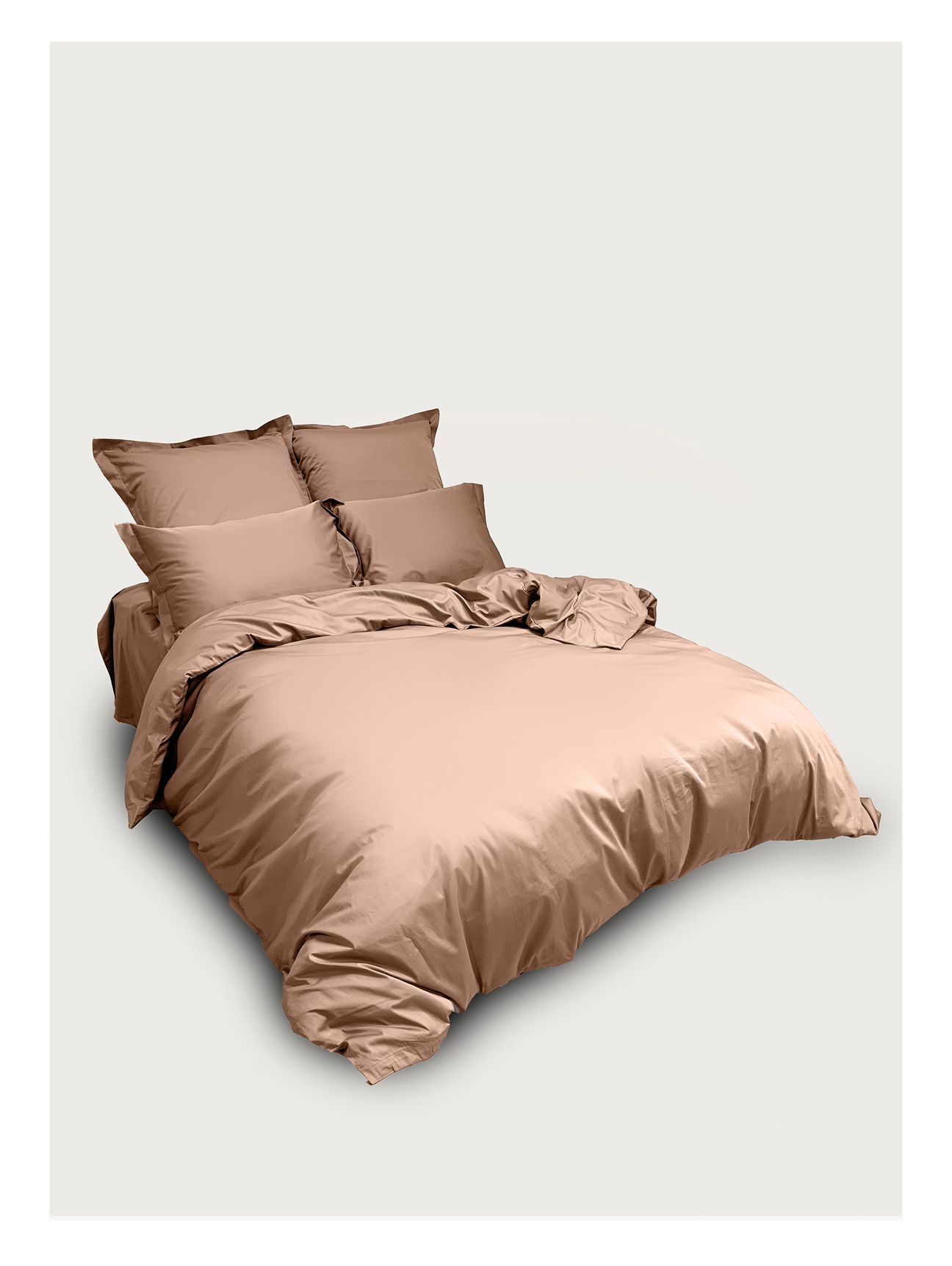 Семейный комплект Minimalism Satin Caramel