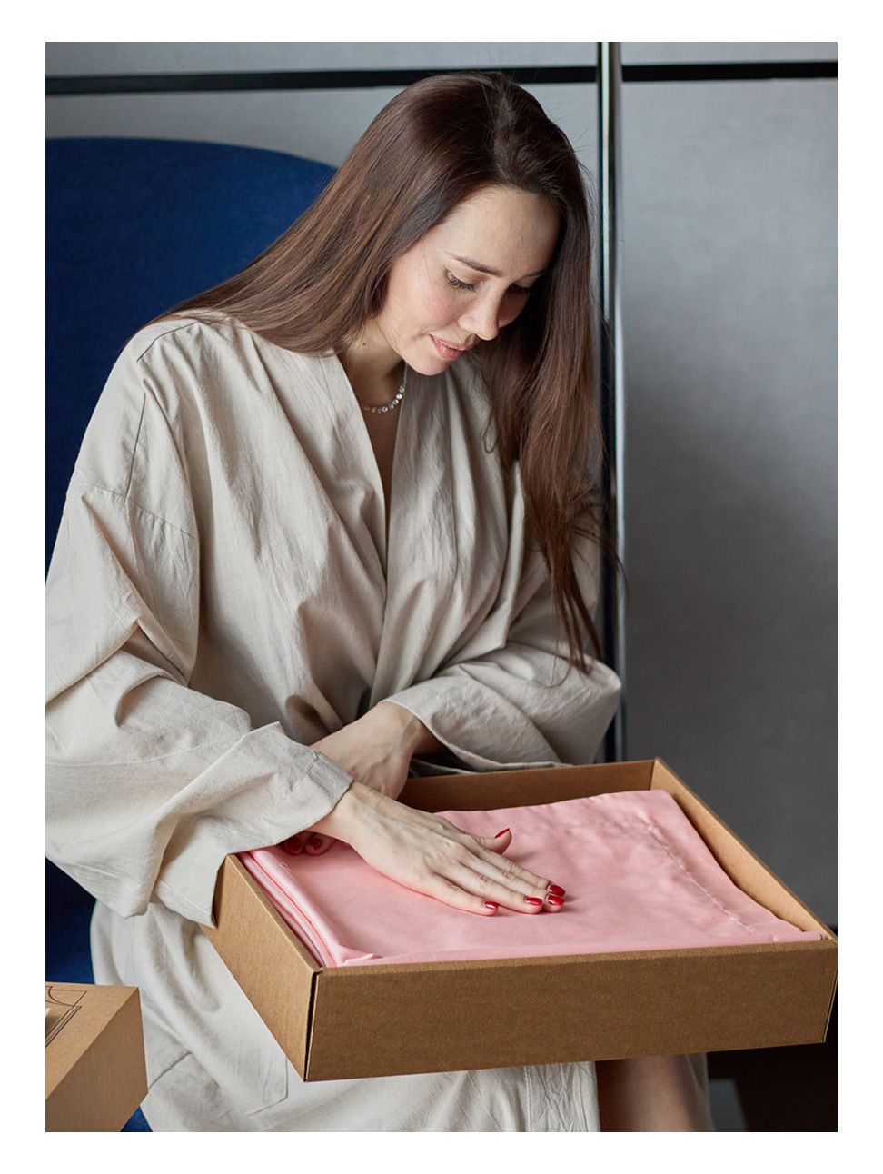 Евро комплект Minimalism Satin Light-Pink