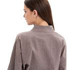 картинка Халат женский из хлопка Browny melange магазин Одежда+ являющийся официальным дистрибьютором в России 