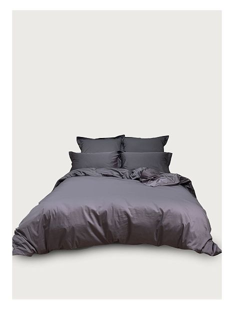Семейный комплект Minimalism Satin Dark grey