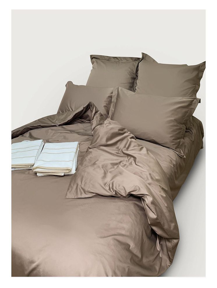 картинка Семейный комплект Minimalism Satin Browny магазин Одежда+ являющийся официальным дистрибьютором в России 