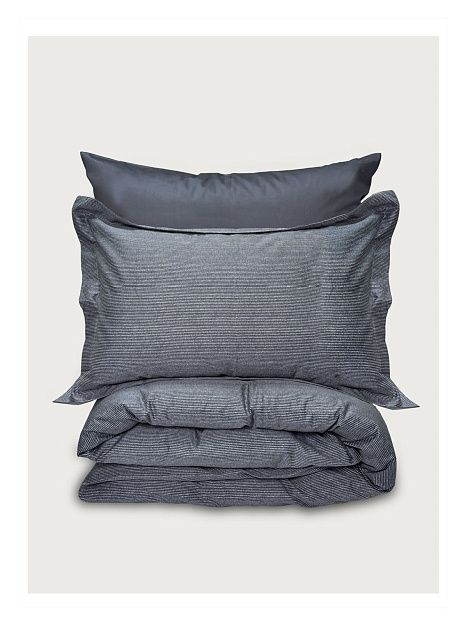 Евро комплект Minimalism Satin Grey Stripe