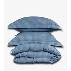 картинка Семейный комплект Loft Dark Blue Cell магазин Одежда+ являющийся официальным дистрибьютором в России 