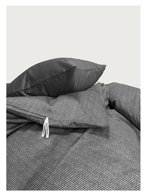 Евро комплект Minimalism Satin Grey Stripe