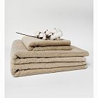 картинка Полотенце махровое Hotel 500 Beige 100х150см магазин Одежда+ являющийся официальным дистрибьютором в России 