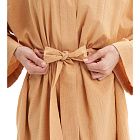 картинка Халат женский из хлопка Ochre melange магазин Одежда+ являющийся официальным дистрибьютором в России 